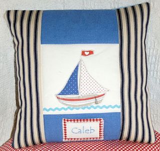 small boat cushion by tuppenny house designs