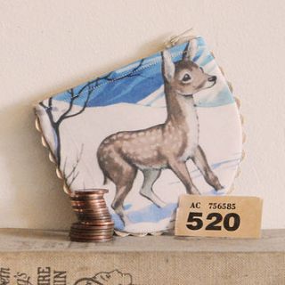 doe a deer a female deer coin purse by sarah culleton