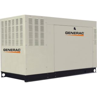 Generac GUARDIAN QuietSource Series Liquid-Cooled Standby Generator — 60 kW (LP), Model# QT06024AVAX  Commercial Standby Generators