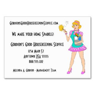 Cleaning Service And Housekeeping Business Cards