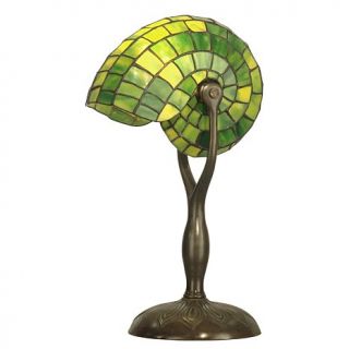 Dale Tiffany Green Nautilus Desk and Table Lamp   Small