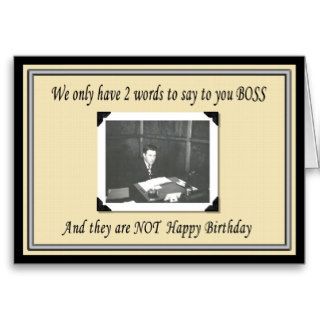 Happy Birthday Boss Group Greeting Cards