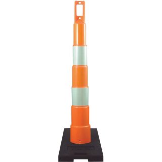 Plasticade 48in. Navicade Traffic Channelizing Cone - 6in. High Intensity Prismatic Sheeting, Model# 650R1-O-6-EG-A  Traffic Cones