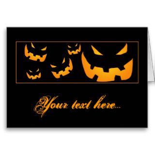 Halloween Jack O Lantern Invitation Greeting Card