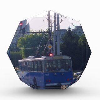 Trolley Bus In Bulgaria Acrylic Award