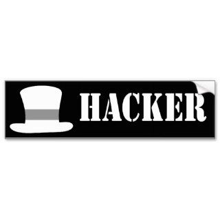White Hat Hacker Bumper Sticker