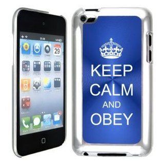 Apple iPod Touch 4 4G 4th Generation Blue B1720 Hard Back Case Cover Keep Calm and Obey Cell Phones & Accessories