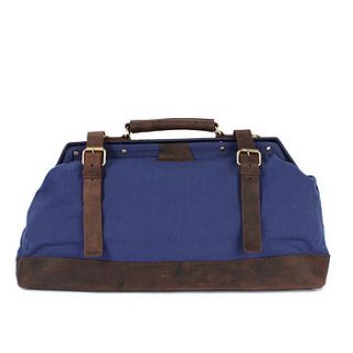 canvas jaipur weekender bag, navy by bohemia