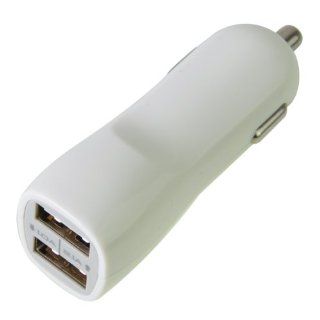 Okeler White Dual 3.1A 2 Port USB Car Charger Adapter for Samsung S3 S4 iPhone iPad with Free Pen Cell Phones & Accessories