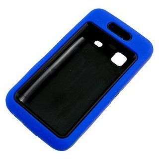 Dual Layer Armor Case for Samsung Galaxy Prevail M820, Blue Cell Phones & Accessories