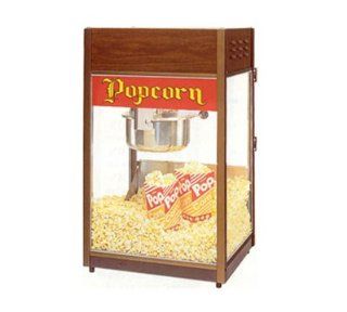Gold Medal 2086 120240 Unimaxx P 60 Popcorn Machine w/ 6 oz Stainless Kettle & Cooper Dome, 120/240V, Each Electric Popcorn Poppers Kitchen & Dining