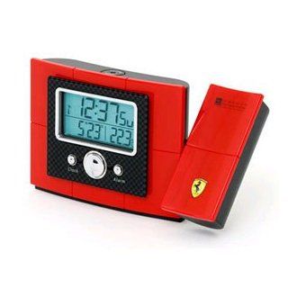 Oregon Scientific FAP101A R Silverstone Ferrari Aerodynamic Line Projection Clock, Ferrari Red  