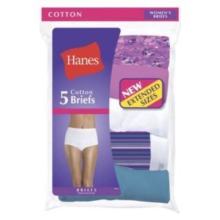 Hanes® Womens Cotton Extended Sizes 5 Pack