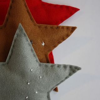 christmas star tree topper by littlenestbox