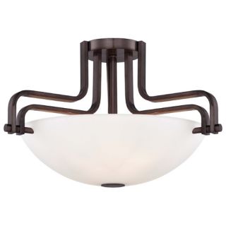 Metropolitan by Minka Industrial 3 Light Semi Flush Mount