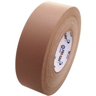 Pro Gaff Gaffers Tape 1 and 2 inch widths, 17 colors available, 2 inch, Tan/Beige  Mounting Tapes 
