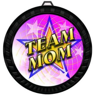 2 1/2" FCL Color Team Mom Medals with Red White Blue Ribbons. (Flat $5.49 Shipping for Any Qty) Sports & Outdoors
