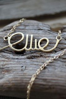 personalised name necklace by marie walshe jewellery