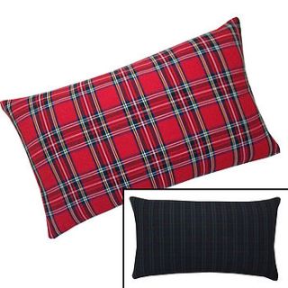 tartan check long cushion by acacia design