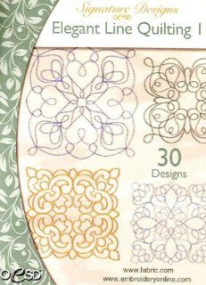 OESD Machine Embroidery CD Elegant Lone Quilting 2 Fabric