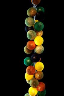 cotton ball string lights by cable and cotton