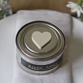 scented candle in tin by the wedding of my dreams