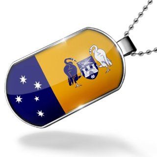 Dogtag Australian Capital Territory Flag Flag Australia Dog tags necklace   Neonblond NEONBLOND Jewelry
