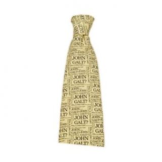 Official Atlas Shrugged Movie Men's "Who Is John Galt" Tie Yellow at  Mens Clothing store
