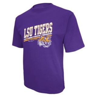 NCAA Mens Short Sleeve LSU Purple