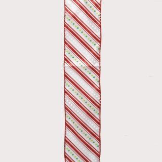 Red & White Striped Ribbon
