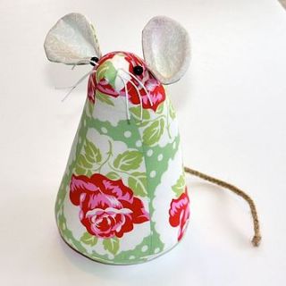 fabric mouse doorstop by rose cottage