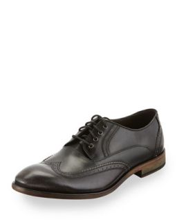 Dearborn Wing Tip Leather Oxford Shoe, Coal