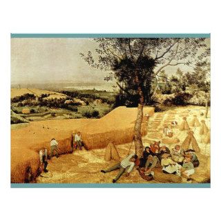 Pieter Bruegel's The Harvesters (1565) Custom Flyer