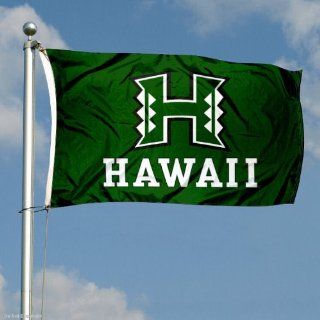 Hawaii Warriors Double Sided 3x5 Flag  Outdoor Flags  Sports & Outdoors
