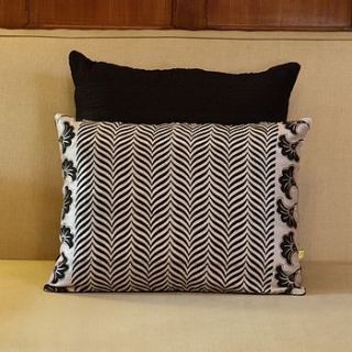 kannur soft chevron cushion cover by reason home