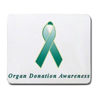 Organ Donation Awareness Ribbon Mouse Pad 
