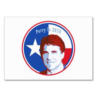 Vote Rick Perry in 2010 Business Card Templates
