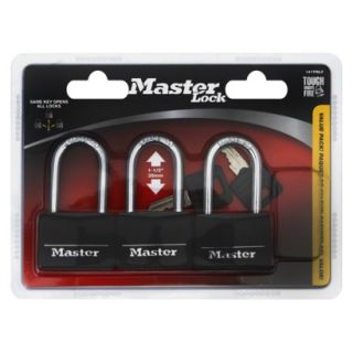 Master Lock 40mm Covered Brass Key Lock Set 3 Pa