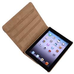 Brown Leopard 360 degree Swivel Leather Case for Apple iPad 2/ 3/ 4 BasAcc iPad Accessories