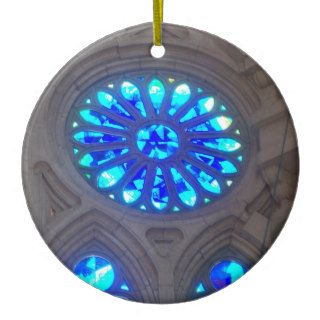 Blue Stained Glass Ornaments