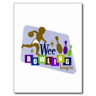 Wee Bowling League Post Card
