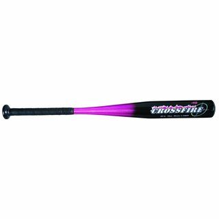 Franklin Sports Black/ Pink 25 inch Youth Crossfire Aluminum Tee ball Bat