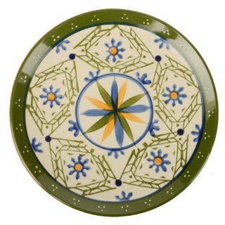 Signature Housewares Global Four Collection 7 1/2 inch Round Plates, Set of 4 Dinner Plates Kitchen & Dining