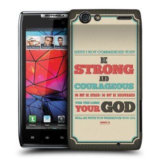 Head Case Be Courageous Christian Typography Case For Motorola DROID RAZR XT910 Cell Phones & Accessories
