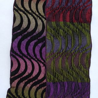 beech thames pleat scarf by sally weatherill