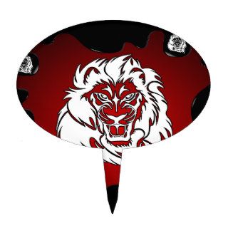 LION RED BACKGROUND PRODUCTS CAKE PICK