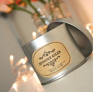 jasmine scented hand poured candle by jennifer giles