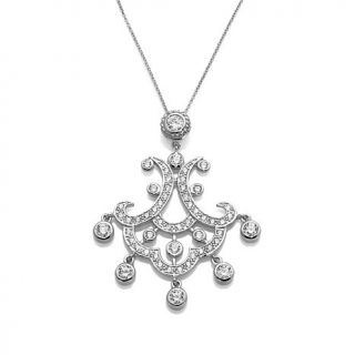 Victoria Wieck 1.9ct Absolute™ Chandelier Pendant with 18" Chain