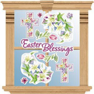 Easter Blessing Vinyl Window Decorations 10ct Toys & Games
