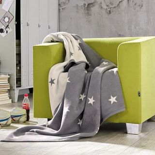 grey stars blanket by marquis & dawe